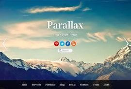 Parallax WordPress Theme