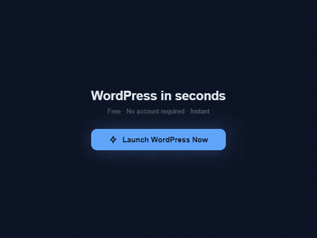 WordPress Launch Demo